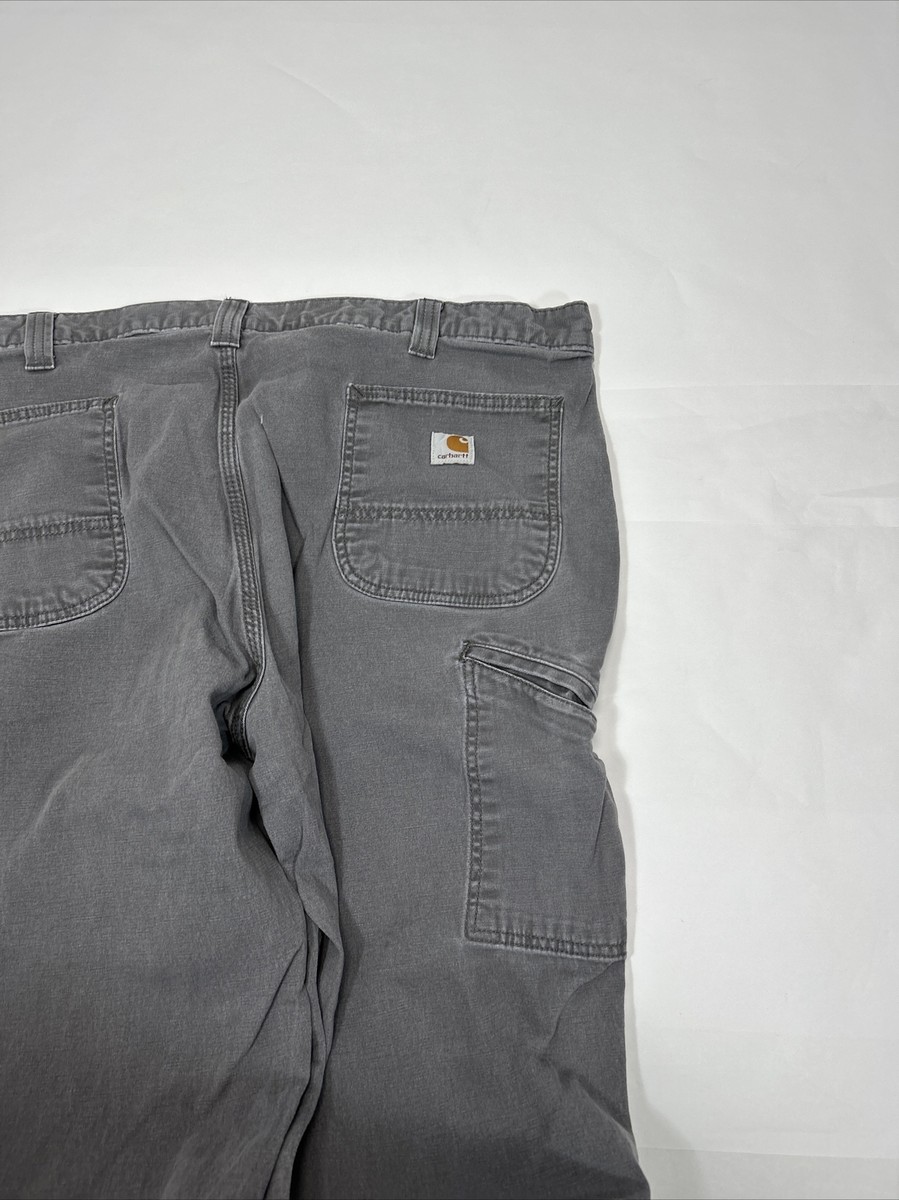 Carhartt Relaxed Fit Work Pants Gray 102291-039 Cell Phone Pocket