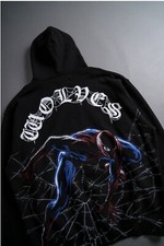 DARC SPORT X MARVEL SPIDER-MAN   SPIDER-MANS WEB  HOODIE-LARGE