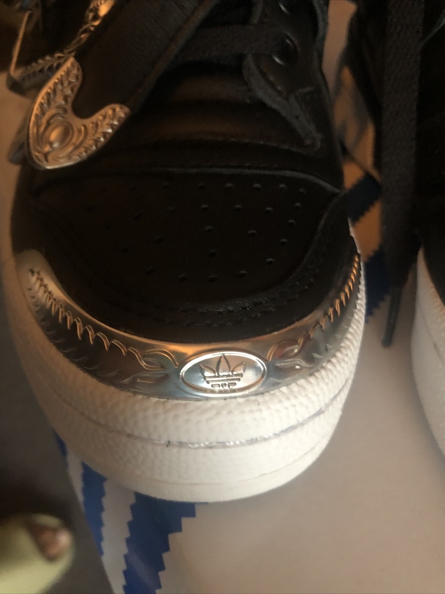 Adidas Originals Jeremy Scott Forum Hi Black Leather Silver Adidas Originals Jeremy Scott Forum Hi Black Leather Silver