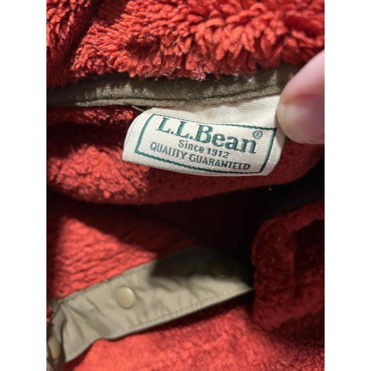 L.L. Bean Hi-Pile Fleece Jacket Womens XL Pullover Orange L.L. Bean Hi-Pile Fleece Jacket Womens XL Pullover Orange