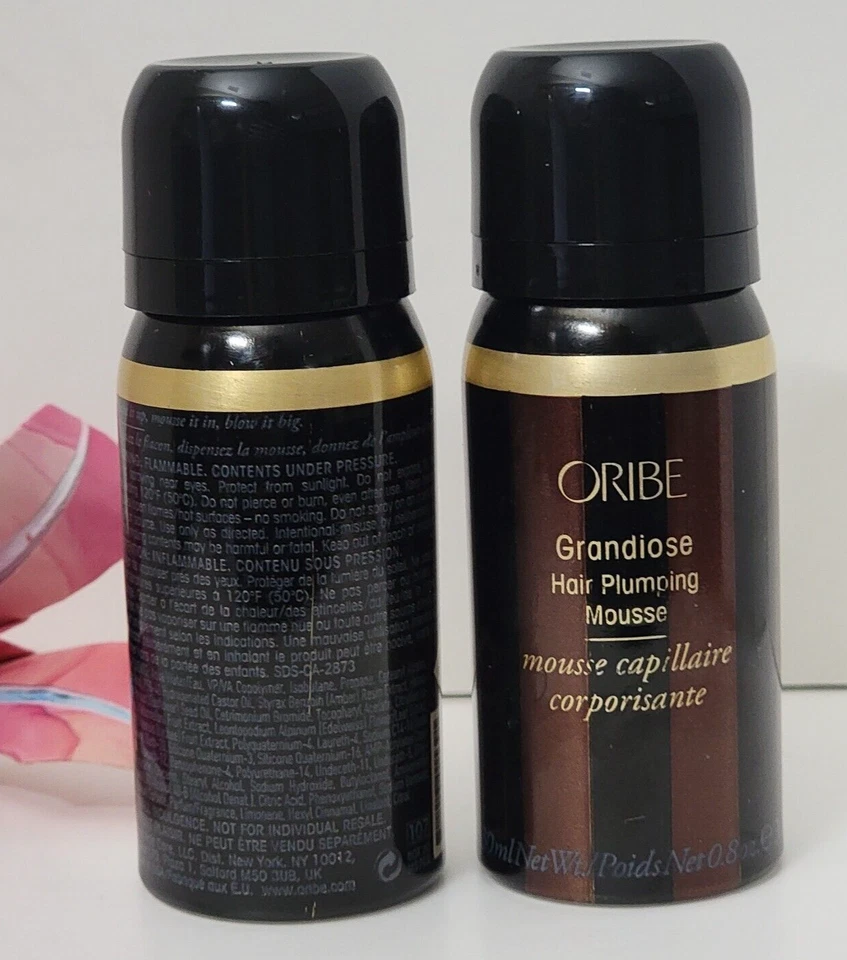 2 paquetes ORIBE Grandiose Hair Plumping Mousse 30 ml/0,8 oz TAMAÑO DE VIAJE Foto 2 de 2