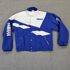 Vintage Yamaha Factory Racing Jacket Men's Size Medium Button Up Made In USA