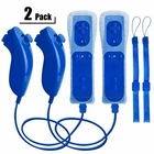 Built in Motion Plus Remote Controller &Nunchuck for Nintendo Wii /Wii U Console