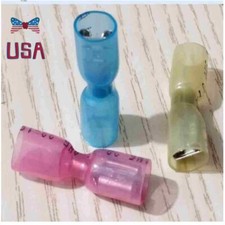 Female 22-10AWG Spade Terminals Heat Shrink Quick Disconnec Wire Connectors 50X