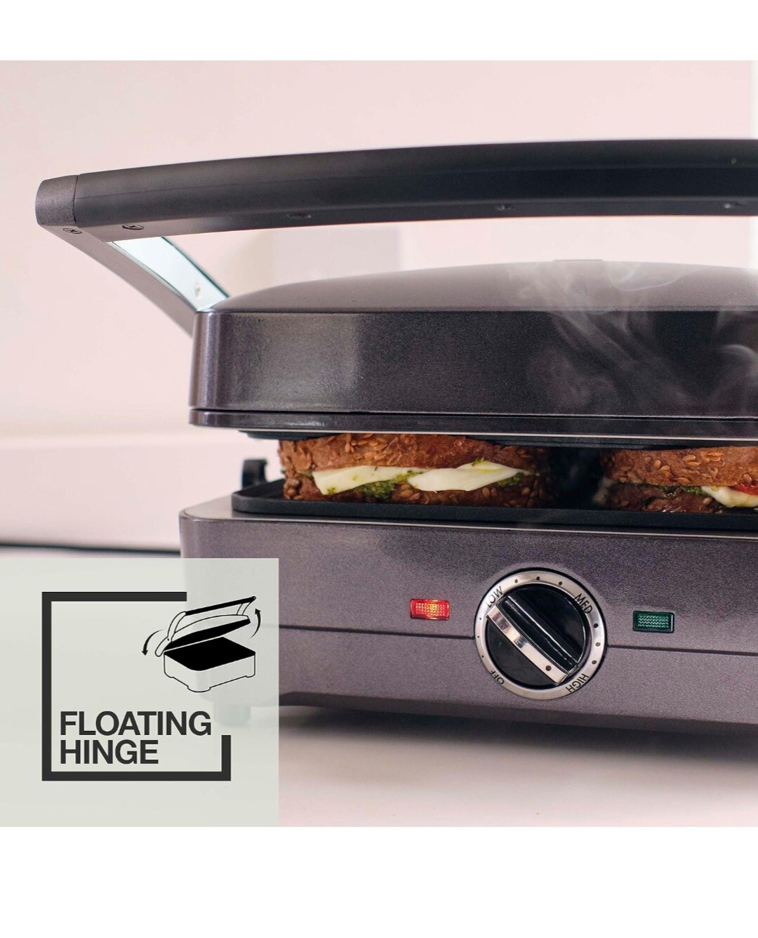 Cuisinart 2in1 Grill and Sandwich Maker, NonStick Removable Plates