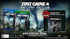 Just Cause 4 DAY ONE EDITION STEELBOOK PS4 New Limited Launch Pre-Order