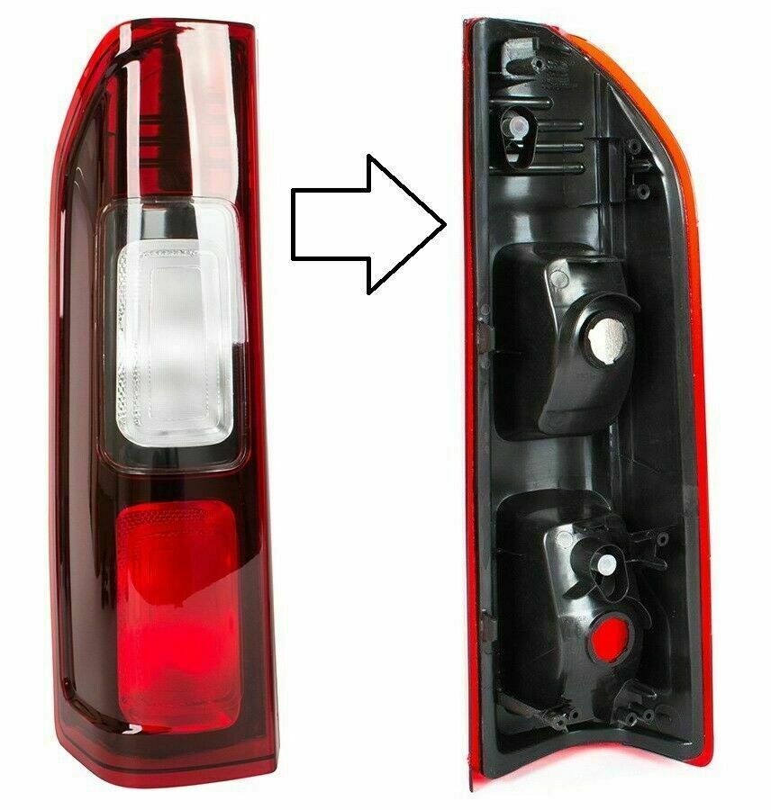 Feu arriere gauche pour Renault Trafic 3 et Talento phase 1 et 2 en plastique ABS noir