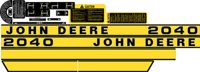 2040 John Deere Early Model Complete Decal Set