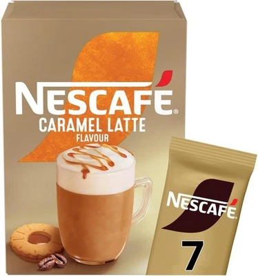 NESCAFÉ Nescafe Caramel Latte Instant Coffee 7 x 17g Sachets