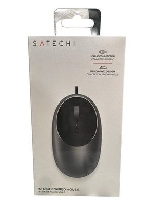 Satechi Aluminum C1 USB C Wired Mouse Optical Computer Mouse for M2/ M1 MacBook 