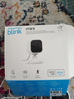Blink Mini 1080p HD Compact Indoor Plug in Smart Security Camera