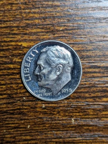 1958 PROOF GEM BU ROOSEVELT DIME SILVER 10 C BRILLIANT UNCIRCULATED