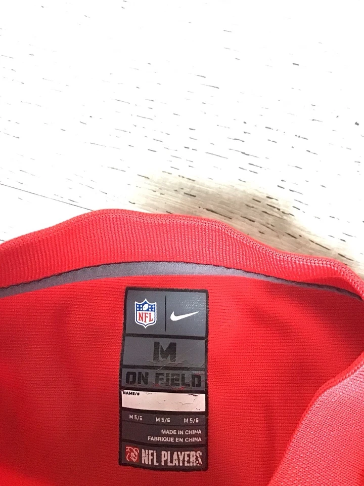 Футболка молодежная Kansas City Chiefs Jamaal Charles No25 NFL на поле средняя 5/6 M красная - Изображение 4 из 4