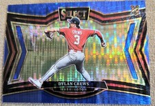 2025 Panini Select Dylan Crews RC /99 Blue Pulsar Prizm Diamond Level