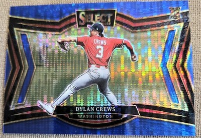 2025 Panini Select Dylan Crews RC /99 Blue Pulsar Prizm Diamond Level