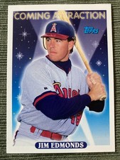 1993 Jim Edmonds Topps ROOKIE Coming Attractions California Angels MLB #799