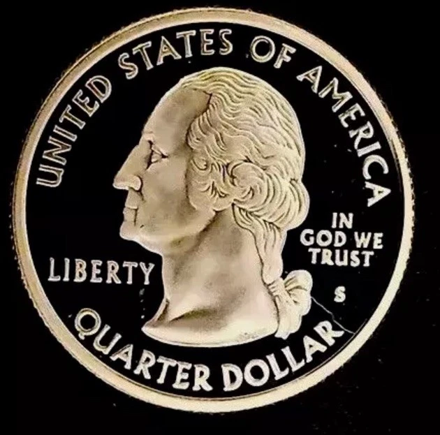 2007-S Cameo PROOF 90% SILVER "Utah" STATE Washington Quarter Fast Shipping - Image 4 of 4