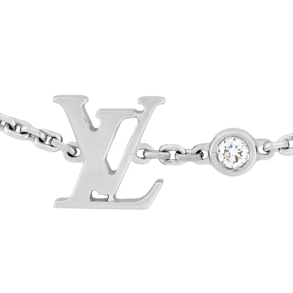LOUIS VUITTON Idylle Blossom LV Bracelet with Diamonds Q95581 K18WG Women's - Image 2 of 4