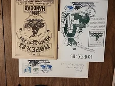 Rare Fdc Featuring  Ropex -83  With Stamp Padge And Book