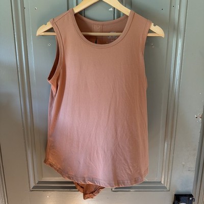 Fit Collective Workout Tank Pink Women s Size Small With Tie/opening In The Back