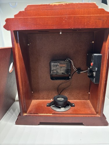 4PARTS Seth Thomas Wood Mantle Clock & Chime Westminster Golf Kroger NEED REPAIR - Picture 8 of 17