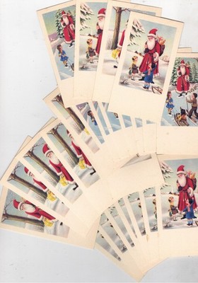 REF AF CHRISTMAS II -32 - A NICE SET OF 25 SANTA (unwritten cards)