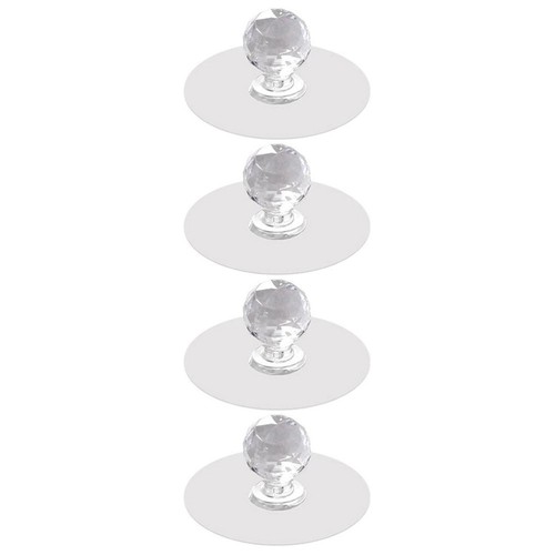 4 Pcs Home Cabinet Handles Adhesive Punch-free Door Drawer Pull Self Stick