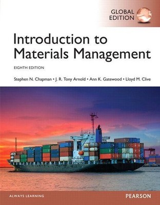 Steve Chapman Introduction to Materials Management, Global Edition