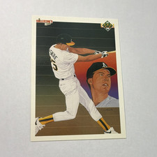 Upper Deck 1990 Mark McGwire #36 Oakland Athletics MLB Team Checklist
