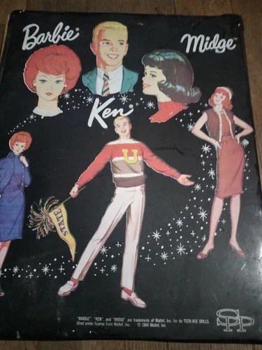 Matel 1964 Ken Barbi Midge Vintage Doll Original Box and Accessories Mattel