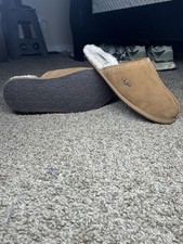 UGG Women's Slip-On Suede Lined Slippers Brown Size 9 Model 1115139