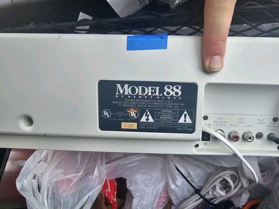 Henry Kloss Model 88 AM FM Radio  - Image 2 of 2