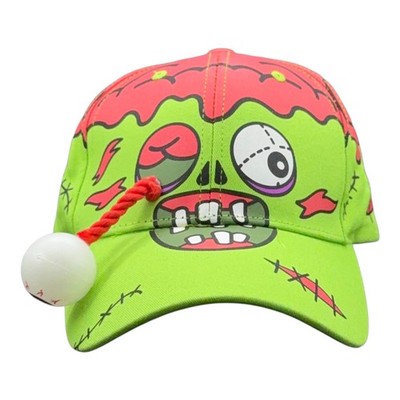 Zombie Eye Hat Funny Sarcastic Special Effect Graphic Novelty 3D Prop Cap
