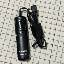 Canon RS60-E3 Remote Shutter Release Black with Lock Function Used