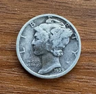 1939 P MERCURY SILVER DIME 90% SILVER - US COLLECTIBLE COIN