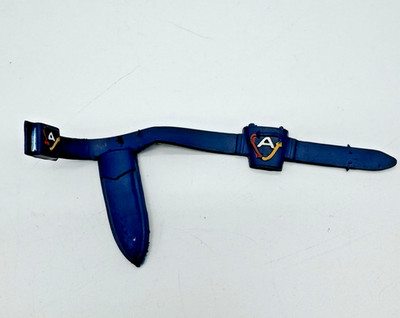 Vintage 1967 Ideal Captain Action Boy Belt Blue Accessory Original 12'' Figure