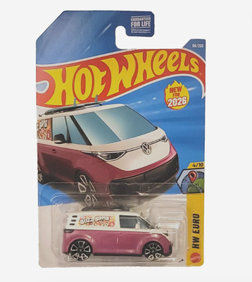 Hot Wheels Volkswagen ID. Buzz Bomb Bus HW Euro 4/10, Purple and White