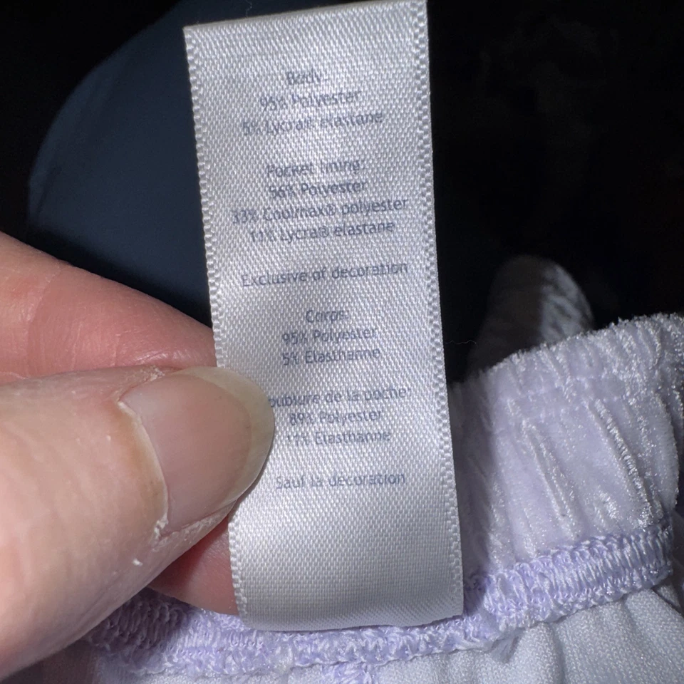 Pantalones cortos de bolsillo ivivva by lululemon talla 6 niñas terciopelo aplastado blanco Foto 4 de 4