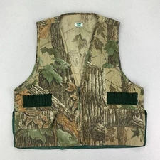 Vintage 80s Ozark Trail Hunting Vest Mens XL RealTree Camo Shooting Game Bag