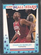 1989-90 Fleer - Charles Barkley Fleer 89 All Stars Sticker #4 - 76ers