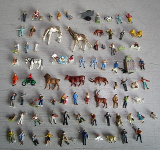 70 Stück H0 Figuren und Tiere von Preiser und anderen Markenherstellern Nr.2