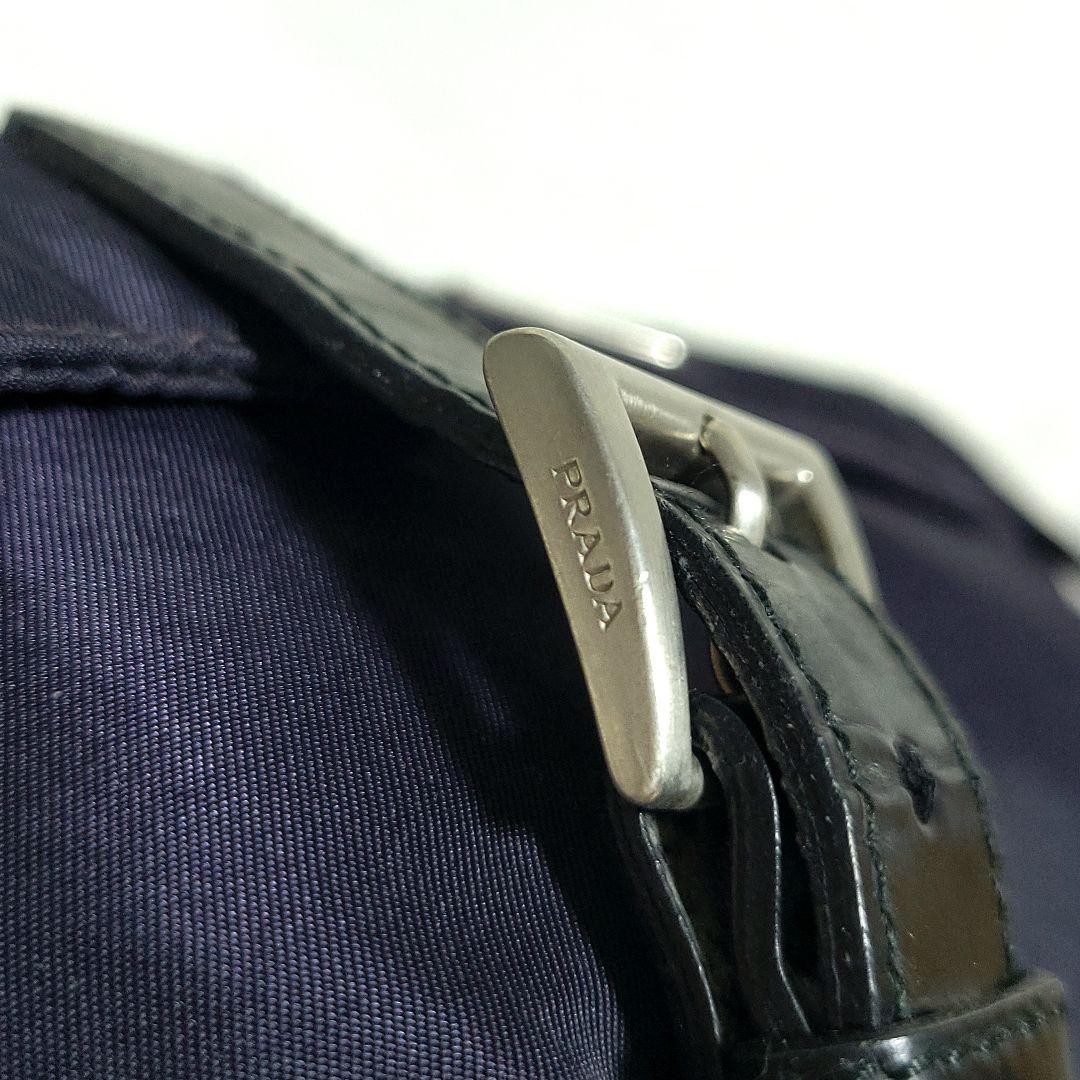 Rare Color PRADA Messenger Bag Tessuto Nylon Triangle Logo Belt thumbnail 4