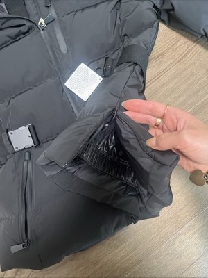 NWT ZARA Black DOWN JACKET SKI COLLECTION WINDPROOF WATERPROOF