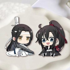 2pcs Grandmaster of Demonic Cultivation Lan Wangji Wei Wuxian badge Pin