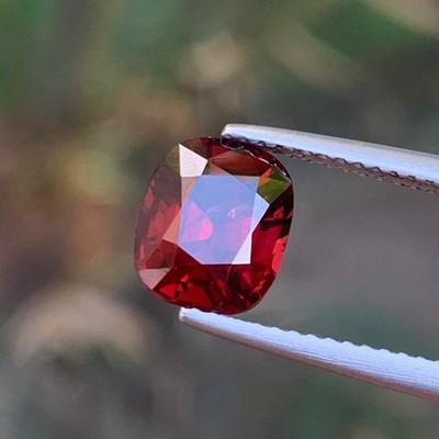 2.35 Carat Natural Spinel Deep Colour Cushion Cut From Burma