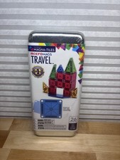 NEW MAGNA-TILES microMAGS 26pc Magnetic Travel Set – Portable Building Toy