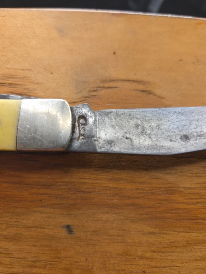 Vintage Case Xx 3254 Cv Yellow  Trapper Knife Stainless Steel USA Made - Image 4 of 4