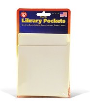 Hygloss Products Manila Library Pockets   Pocket Envelopes