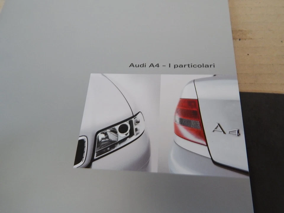 DEPLIANT CARTELLA ORIGINALE DOPPIO AUDI A4 RESTYLING '99 - Immagine 3 di 4