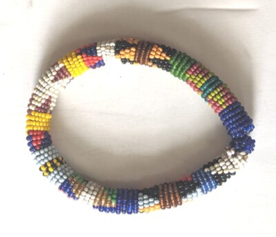 VIBRANT ARM BRACELET JEWELRY ORIGINAL BEADED  ADORNMENT HANDMADE